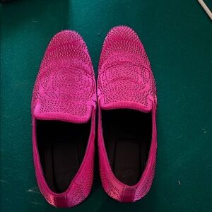 Pink Studded men’s Loafers